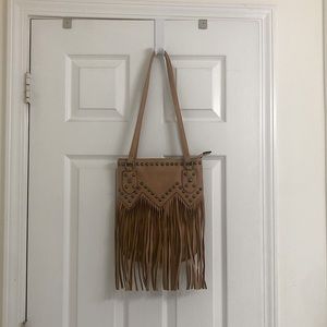 Brown Fake Leather Crossbody Purse Great Condition